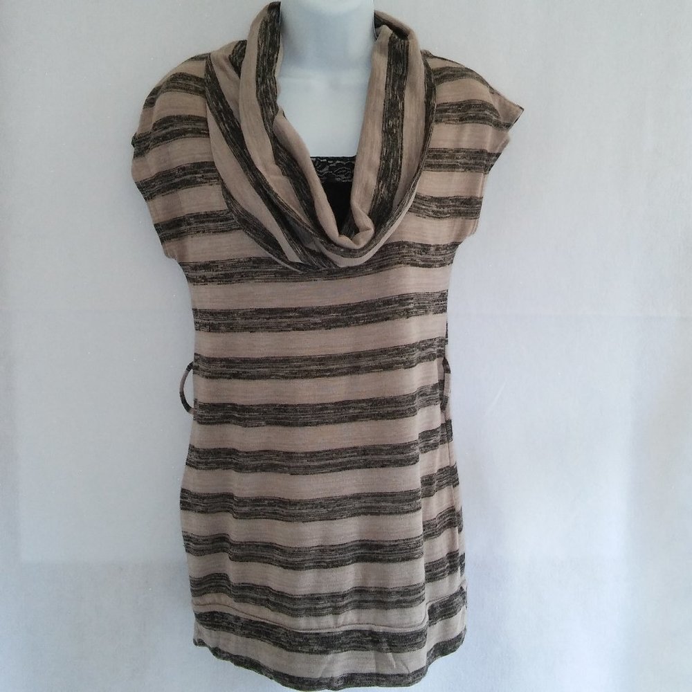 Short Sleeve Cowl Neck Top